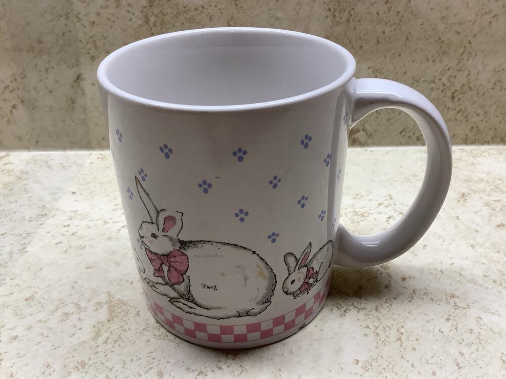 Vintage 1987 Gorham Baby Gift Collection by Gordon Fraser Mug - Bunnies and Duck